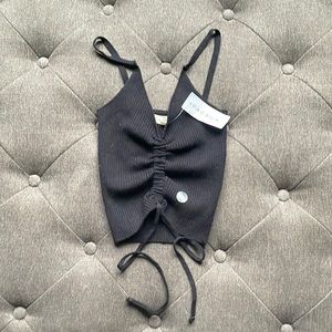 Small black LA hearts tank